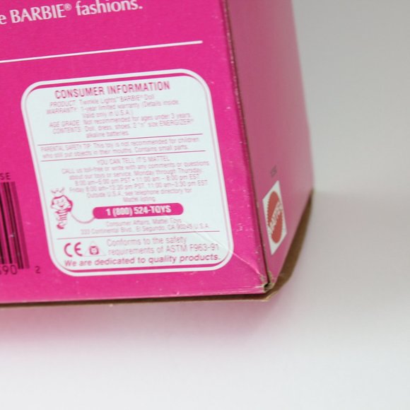 NWB 1993 Twinkling Lights Barbie She Really Lights - Picture 8 of 8
